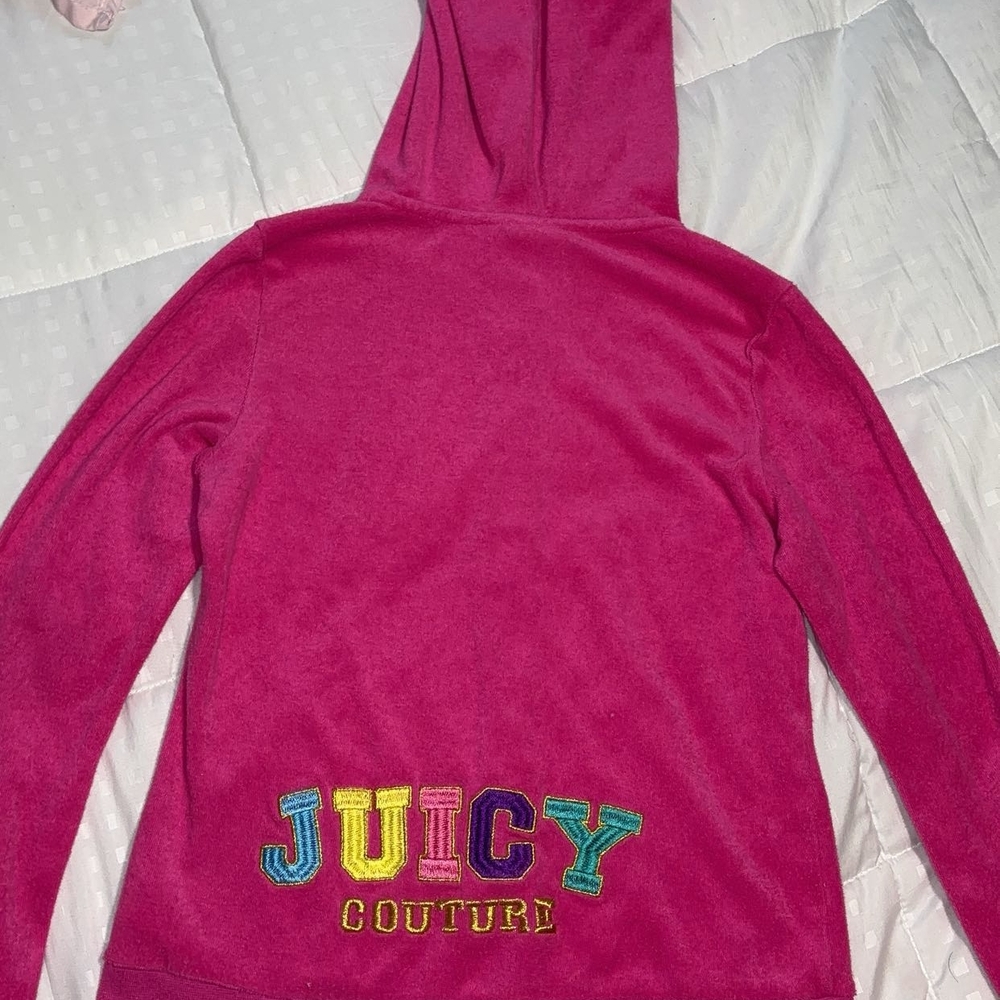 Juicy Couture Rainbow Pink Hoodie
